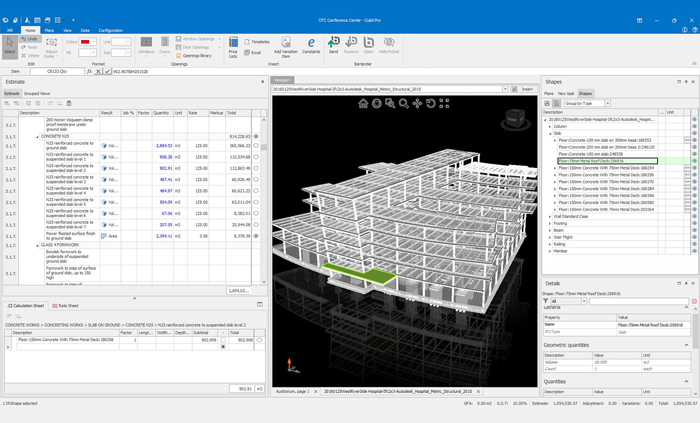3D Takeoff BIM Takeoff Module
