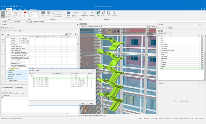 Geometric results - BIM Takeoff Module