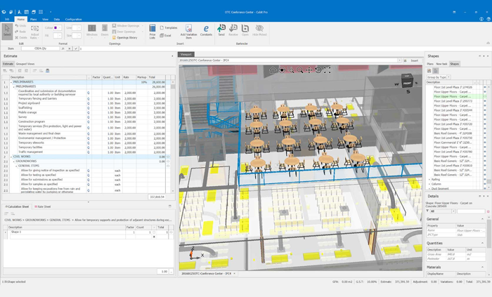 Natural Estimating - Cubit Standard - Takeoff Software, Bill of Quantities Software