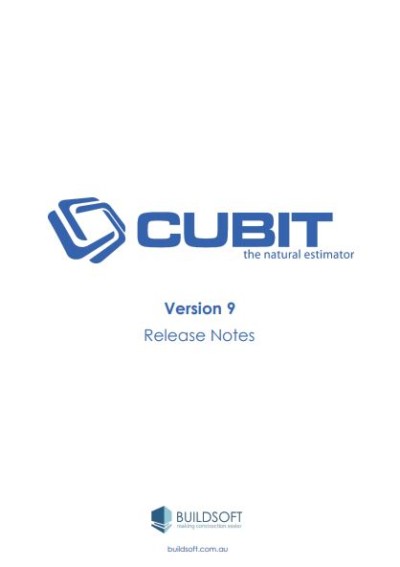 Cubit 9 Release notes PDF